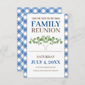 De Familie van de boom hergroepeert sparen de Datu Kaart (Voorkant / Achterkant)