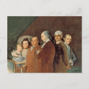 De familie van de Infante Don Luis de Borbon Briefkaart