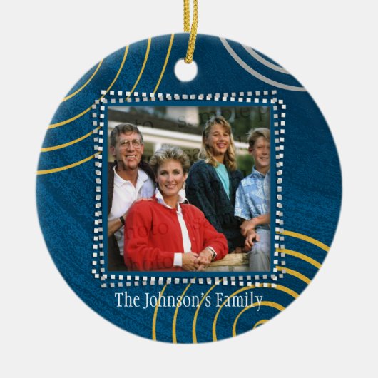De familie van de Johnson - Ornament met Kerstmis (Voorkant)
