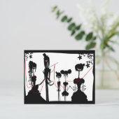 De familie van de kazerne briefkaart (Staand voorkant)