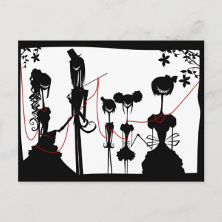 De familie van de kazerne briefkaart