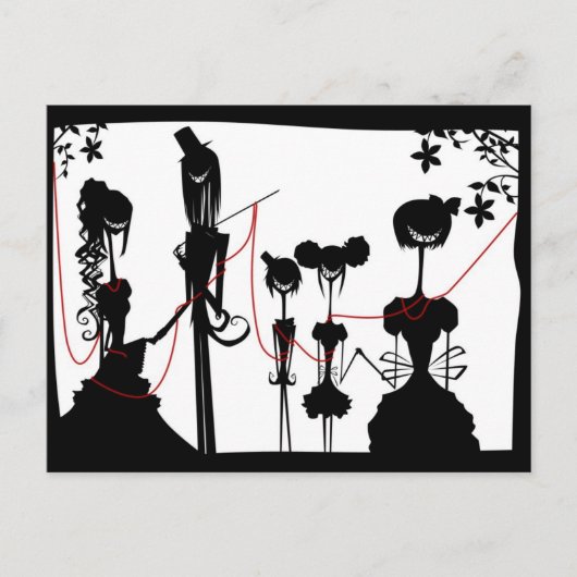 De familie van de kazerne briefkaart (Voorkant)