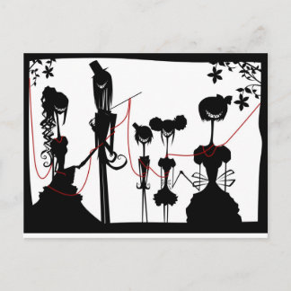 De familie van de kazerne briefkaart