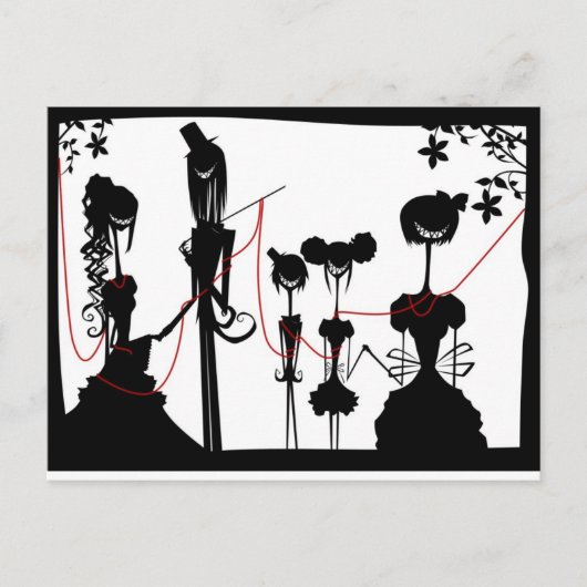 De familie van de kazerne briefkaart (Voorkant)