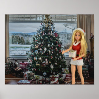 De familie van de Kerstman. Poster
