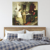 De familie van de kunstenaar, 1895 canvas afdruk (Insitu (Slaapkamer))