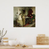 De familie van de kunstenaar, 1895 poster (Keuken)