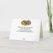 De Familie van de muis in de Bladeren - Gelukkige Kaart (Achterkant)