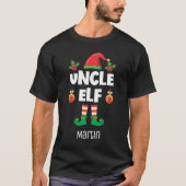 De familie van de oom elf die de kerstman afstemt t-shirt (Voorkant)