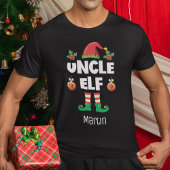 De familie van de oom elf die de kerstman afstemt t-shirt