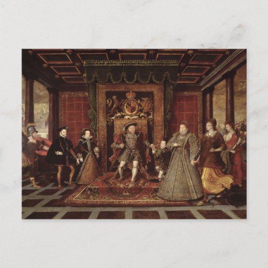 De familie van Henry VIII: Briefkaart (Voorkant)