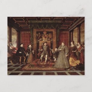De familie van Henry VIII: Briefkaart