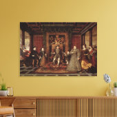 De familie van Henry VIII: Canvas Afdruk (Insitu (Woonkamer))