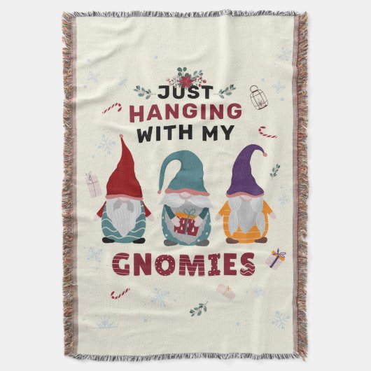 De familie van het kerstgenoom die enkel met gnome deken (Voorkant Verticaal)