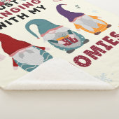 De familie van het kerstgenoom die enkel met gnome sherpa deken (3/4)