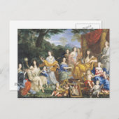 De familie van Louis XIV 1670 2 Briefkaart (Voorkant / Achterkant)