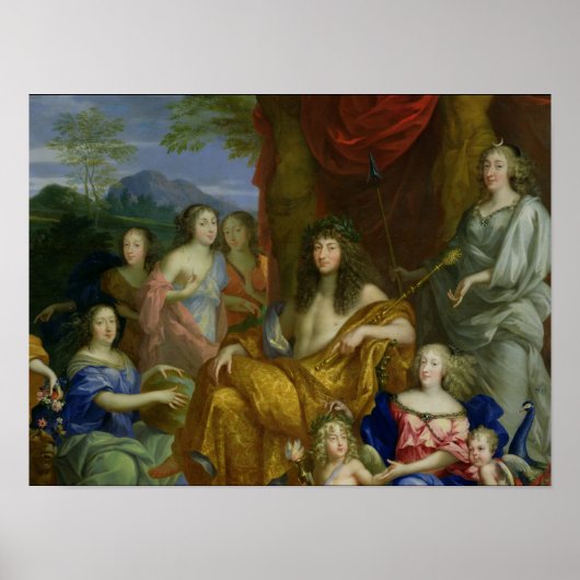 De familie van Louis XIV 1670 Poster (Voorkant)