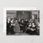 De familie van Thomas More Briefkaart (Voorkant / Achterkant)