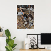 De familie voeden. poster (Thuiskantoor)
