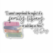 De familiebibliotheek sticker (Voorkant)