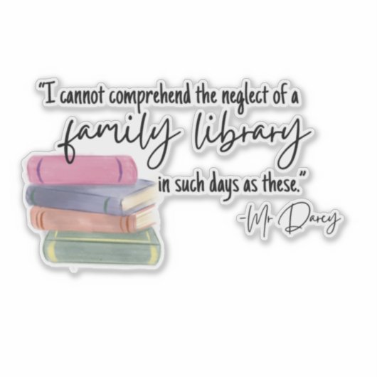 De familiebibliotheek sticker (Voorkant)