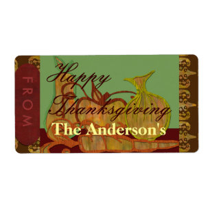 De familieetiket van de Thanksgiving Etiket