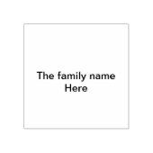 De familienaam hier bericht eenvoudige minimale te rubberstempel (Afrduk)