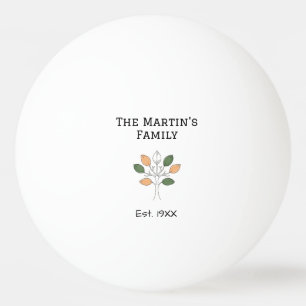 de familiereünie jaar naam boom gemeenschap pingpongbal