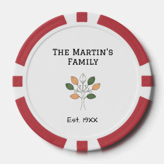 de familiereünie jaar naam boom gemeenschap  poker chips