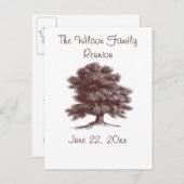 De familiestructuur uitnodiging briefkaart (Voorkant / Achterkant)