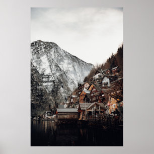 DE FAMOUS HALLSTATT IN OOSTENRIJK POSTER