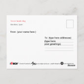 De fanatieke hond van Barcelona Briefkaart (Achterkant)