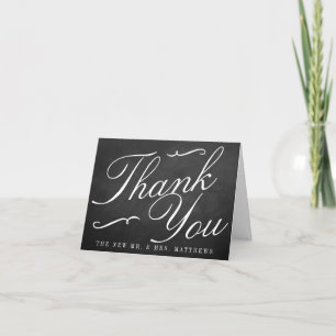 De Fancy Chalkboard Trouwcollectie Bedankkaart