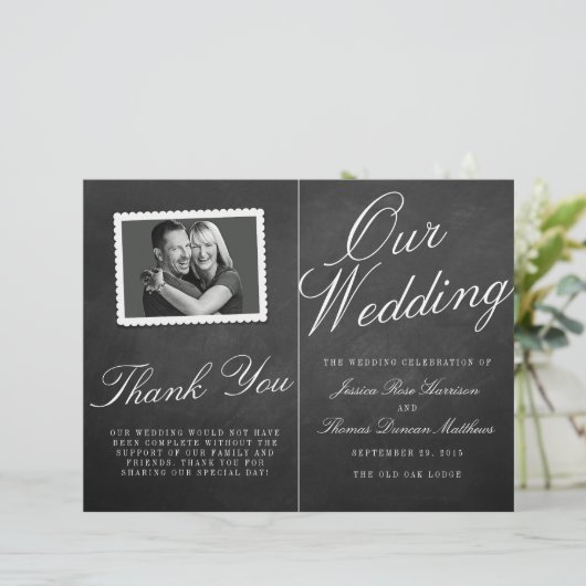De Fancy Collecties van het Chalkboard Wedding (Staand voorkant)