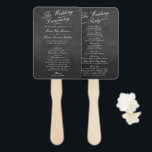 De Fancy Collecties van het Chalkboard Wedding Handwaaier<br><div class="desc">De Fancy Sjablonen van de Kaart van het Collectie van het Weddenschap van het Chalkboard programma.</div>