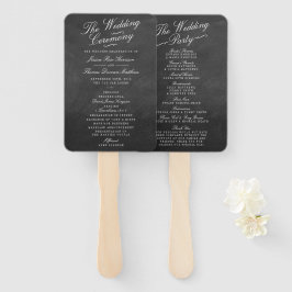 De Fancy Collecties van het Chalkboard Wedding Handwaaier
