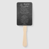 De Fancy Collecties van het Chalkboard Wedding Handwaaier (Voorkant)