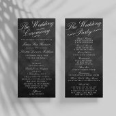 De Fancy Collecties van het Chalkboard Wedding Programmakaart