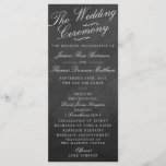 De Fancy Collecties van het Chalkboard Wedding Programmakaart<br><div class="desc">De Fancy Sjablonen van de Kaart van het Collectie van het Weddenschap van het Chalkboard programma.</div>