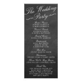 De Fancy Collecties van het Chalkboard Wedding Reclamekaart (Achterkant)