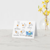 De Fancy Duiker Verjaardagsbriefje Kaart (Gele Bloem)