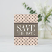 De Fancy Lattice van Linen sparen het Briefkaart v (Staand voorkant)