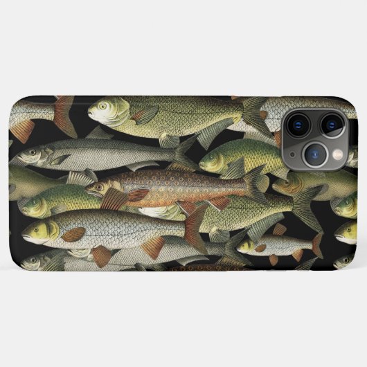 De fantasie van Cool Fish Pattern Angler Case-Mate iPhone Case (Achterkant (horizontaal))