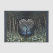 De fantasieboom van de liefde in de betoverde tuin tissuepapier (Voorkant)