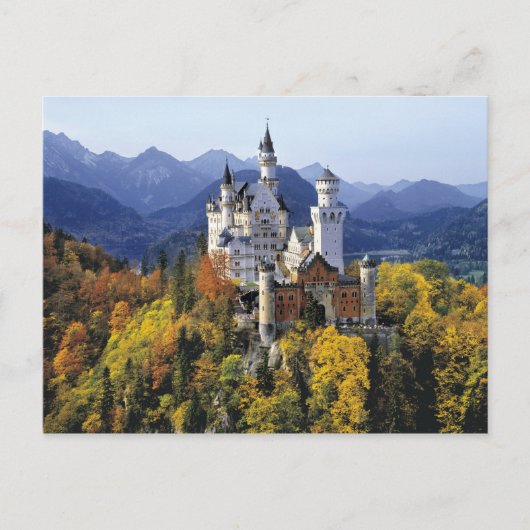 De fantasierijke Neuschwanstein is een van de drie Briefkaart (Voorkant)