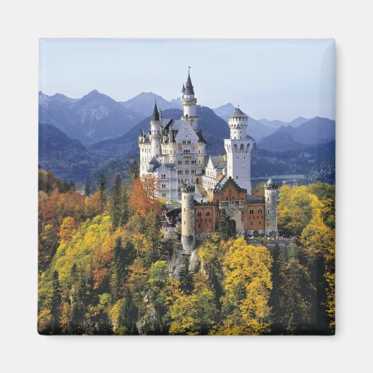 De fantasierijke Neuschwanstein is een van de drie Magneet (Voorkant)
