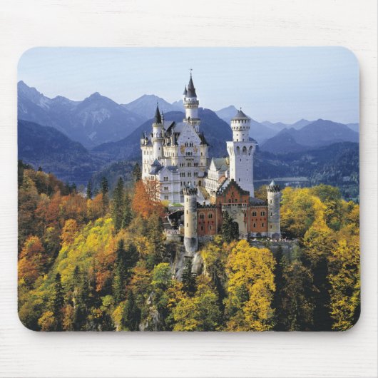 De fantasierijke Neuschwanstein is een van de drie Muismat (Voorkant)
