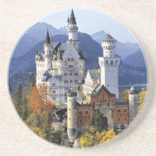 De fantasierijke Neuschwanstein is één van drie Zandsteen Onderzetter