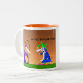 De Fantastische accountant en de Jester Tweekleurige Koffiemok (Voorkant links)