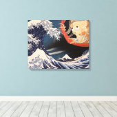 De fantoom bij de Grote Golf Canvas Afdruk (Insitu (Houten vloer))